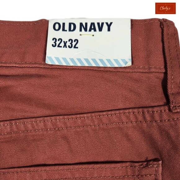 NEW Old Navy Brick Color Long Pants  Sz 32x32 (ID93) - Picture 9 of 11